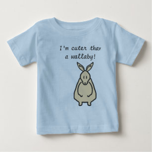 Camiseta De Bebé Más lindo que un diseño del wallaby