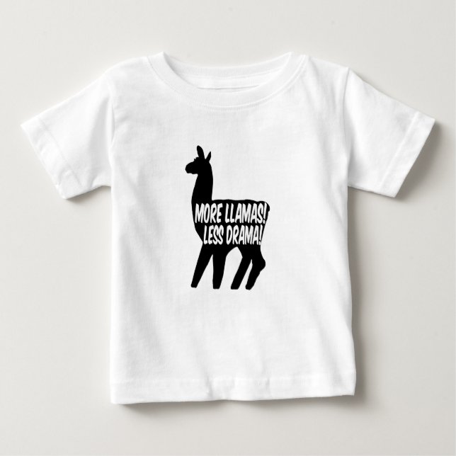 Camiseta De Bebé Más llamadas menos drama (Anverso)
