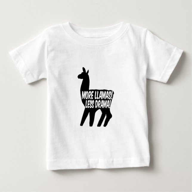 Camiseta De Bebé Más llamadas menos drama (Anverso)