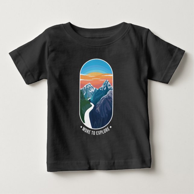 Camiseta De Bebé Más para explorar (Anverso)