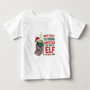 Camiseta De Bebé Más Probable de Estar en la Lista Buena de Santa N