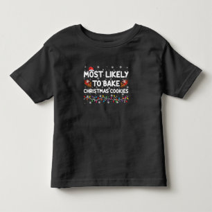 Camiseta De Bebé Más Probable De Hornear Galletas De Navidad Panade
