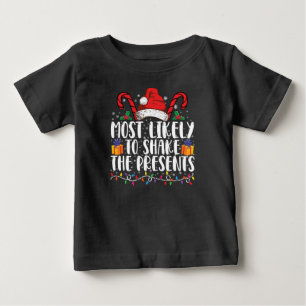 Camiseta De Bebé Más Probable Que Sacuda El Equipo De Regalos Famil