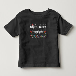 Camiseta De Bebé Más Propenso a Gastar de Más en la Compra de Navid