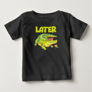 Camiseta De Bebé Más Tarde Caimán, Verano Divertido