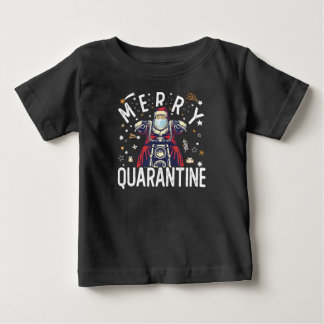 Camiseta De Bebé Máscara de Hipster Santa Face