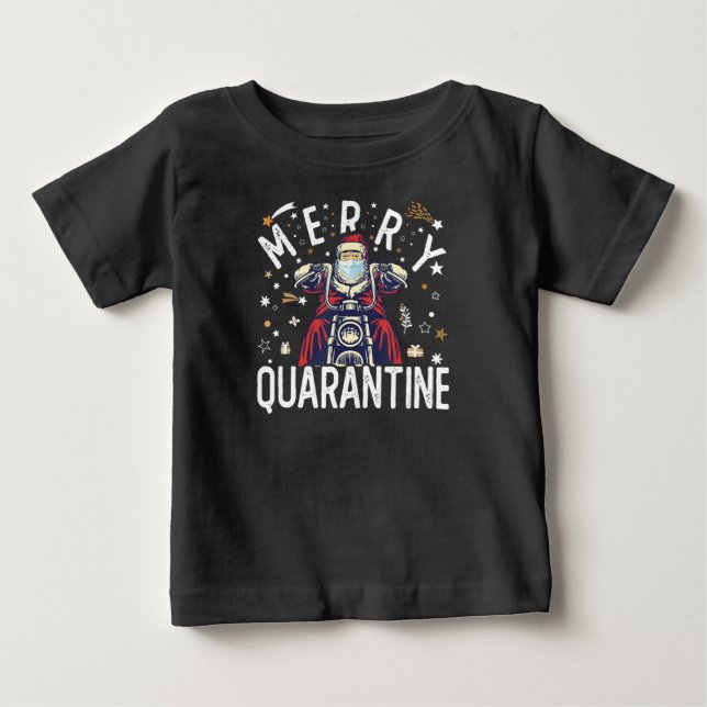 Camiseta De Bebé Máscara de Hipster Santa Face (Anverso)