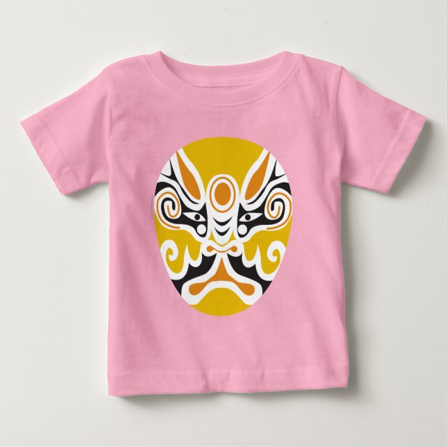 Camiseta De Bebé Máscara de ópera china de la colección Mascarata™ (Anverso)