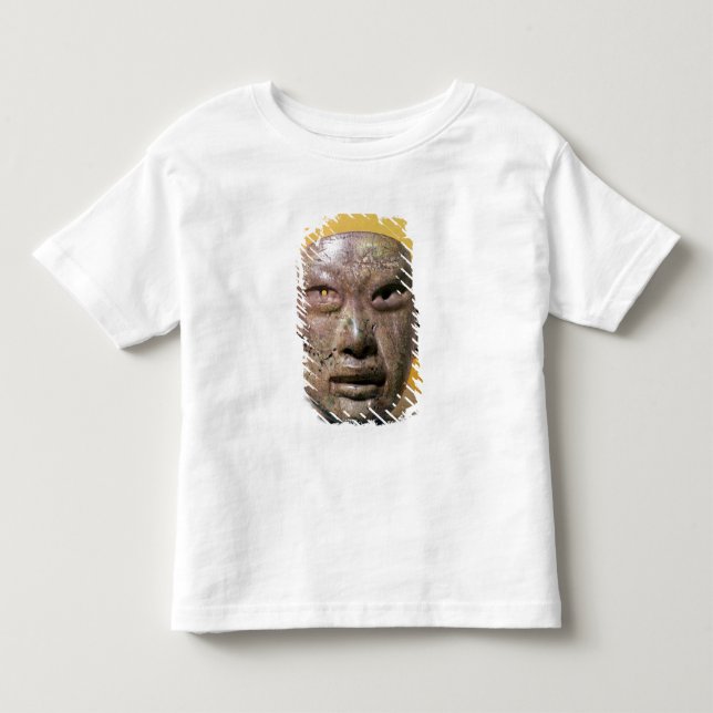 Camiseta De Bebé Máscara funeraria, Olmec, de México (Anverso)