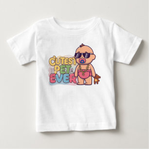 Camiseta De Bebé Mascota Cutest