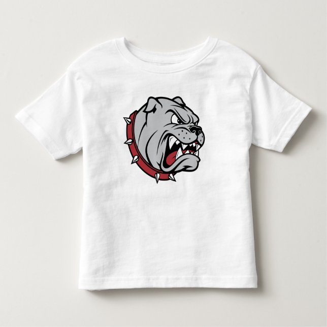 Camiseta De Bebé Mascota de Bulldog Feroz | Diseño de bebé deportiv (Anverso)