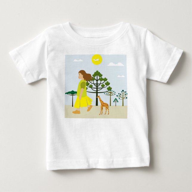 Camiseta De Bebé Mascota en viaje (Anverso)