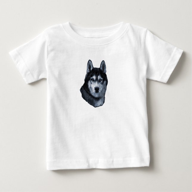 Camiseta De Bebé Mascota Siberian Husky Dog (Anverso)