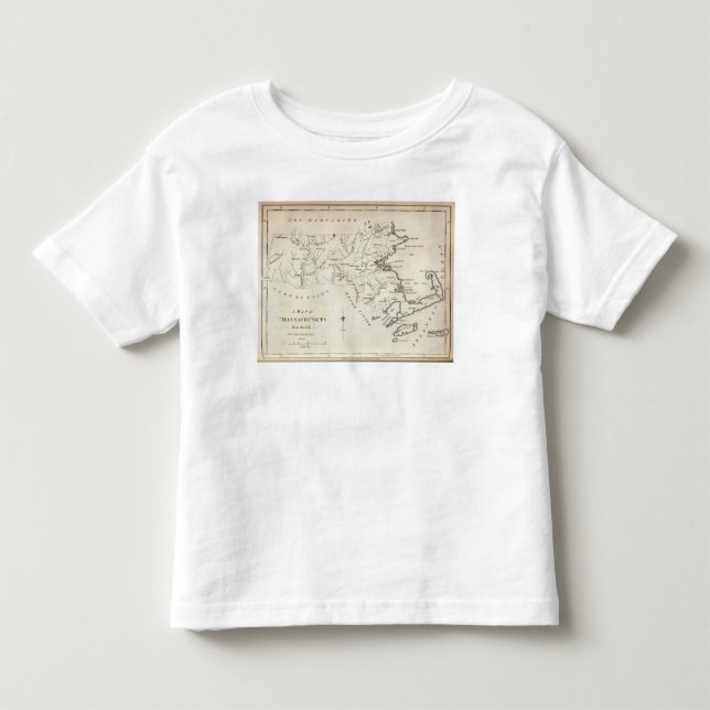 Camiseta De Bebé Massachusetts 2 (Anverso)