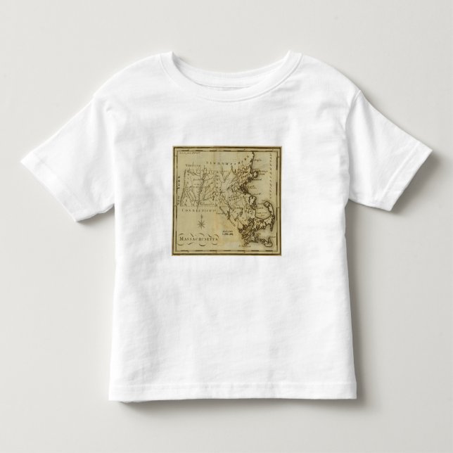 Camiseta De Bebé Massachusetts 3 (Anverso)