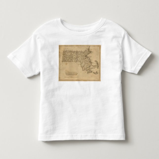 Camiseta De Bebé Massachusetts 5 (Anverso)