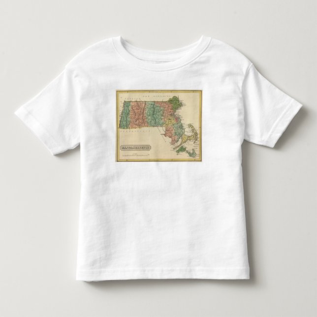 Camiseta De Bebé Massachusetts 6 (Anverso)