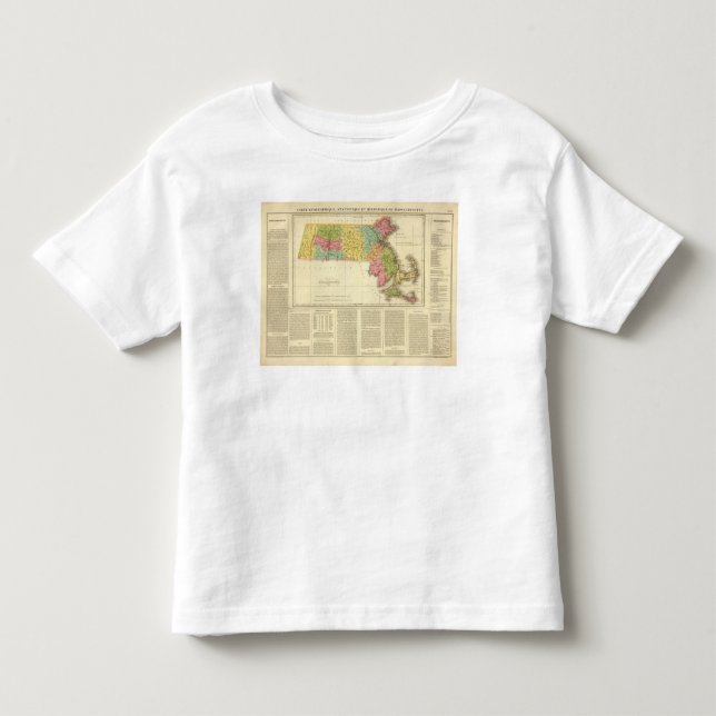 Camiseta De Bebé Massachusetts los E.E.U.U. (Anverso)