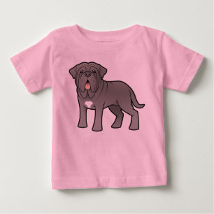 Camiseta De Bebé Mastín napolitano del dibujo animado