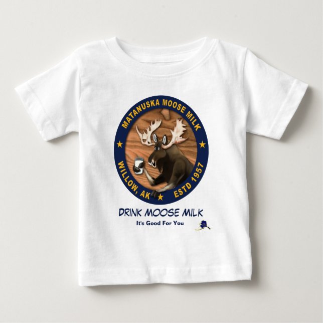 Camiseta De Bebé Matanuska Moose Milk (Anverso)
