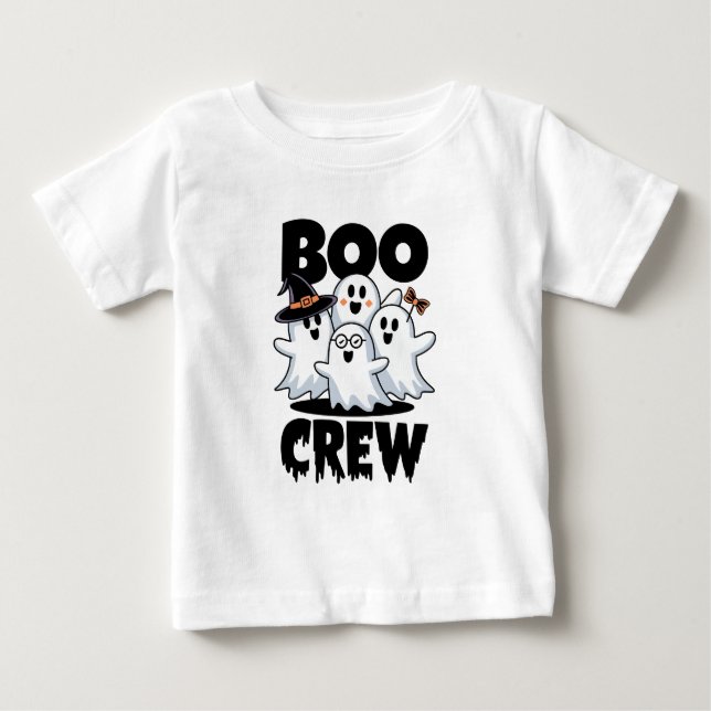 Camiseta De Bebé Matanza de la familia Boo Crew Halloween (Anverso)