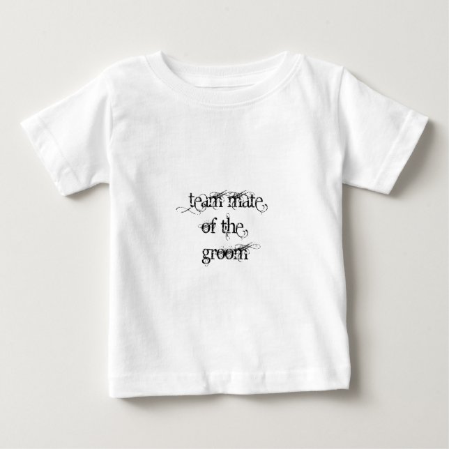 Camiseta De Bebé Mate del equipo del Groom (Anverso)
