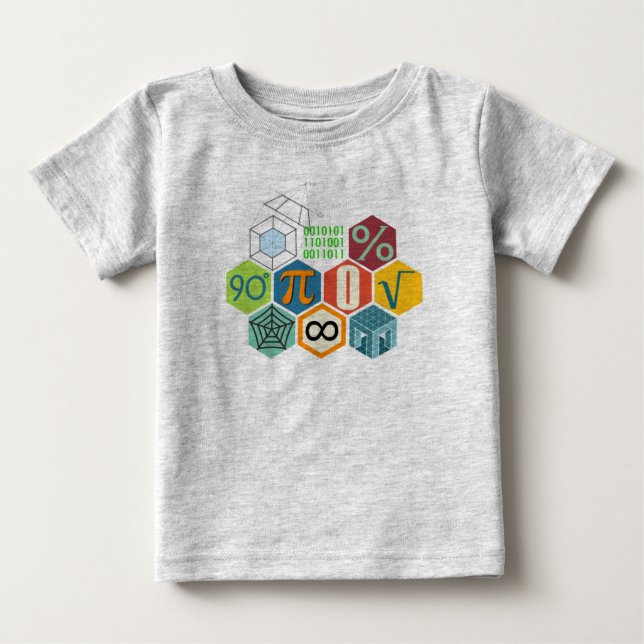 Camiseta De Bebé matemáticas (Anverso)