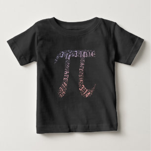 Camiseta De Bebé Matemáticas de dígitos de símbolos de Pi de deg