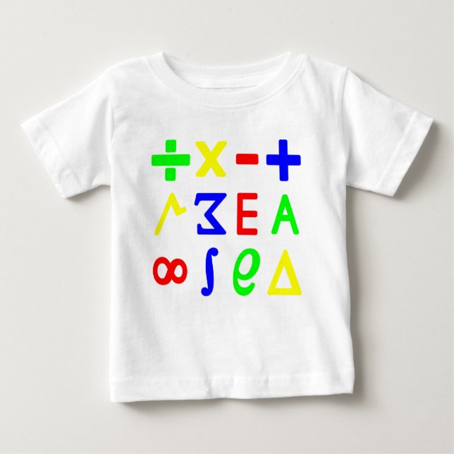 Camiseta De Bebé Matemáticas del bebé (Anverso)