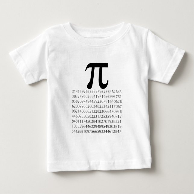 Camiseta De Bebé matemáticas del pi (Anverso)