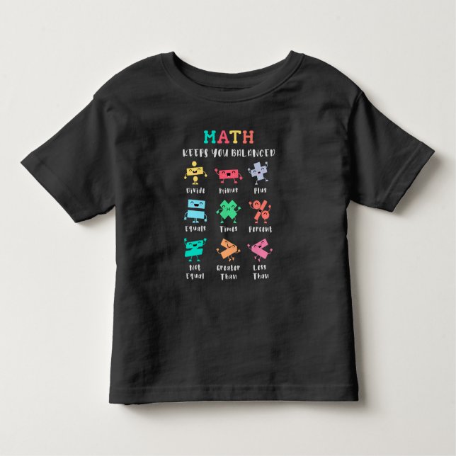 Camiseta De Bebé Math keeps you balanced (Anverso)