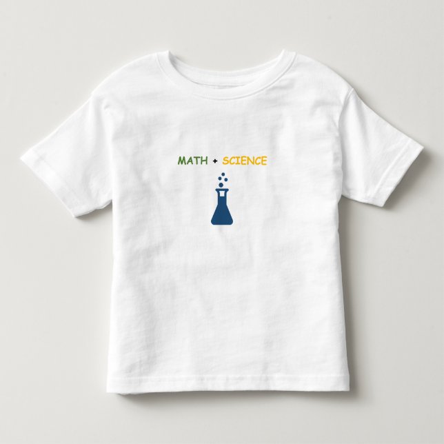 Camiseta De Bebé Math + Science Toddler T-Shirt (Anverso)