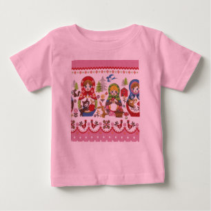 Camiseta De Bebé Matryoshka