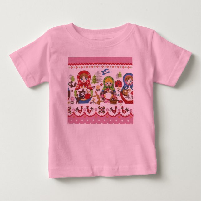 Camiseta De Bebé Matryoshka (Anverso)