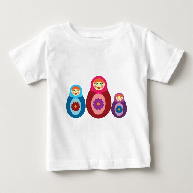 Camiseta De Bebé Matryoshka Dolls (Anverso)