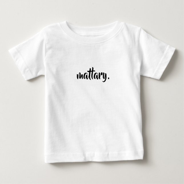 Camiseta De Bebé ♛ mattary. ♛ (Anverso)
