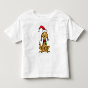 Camiseta De Bebé Max el perro con sombrero de Santa
