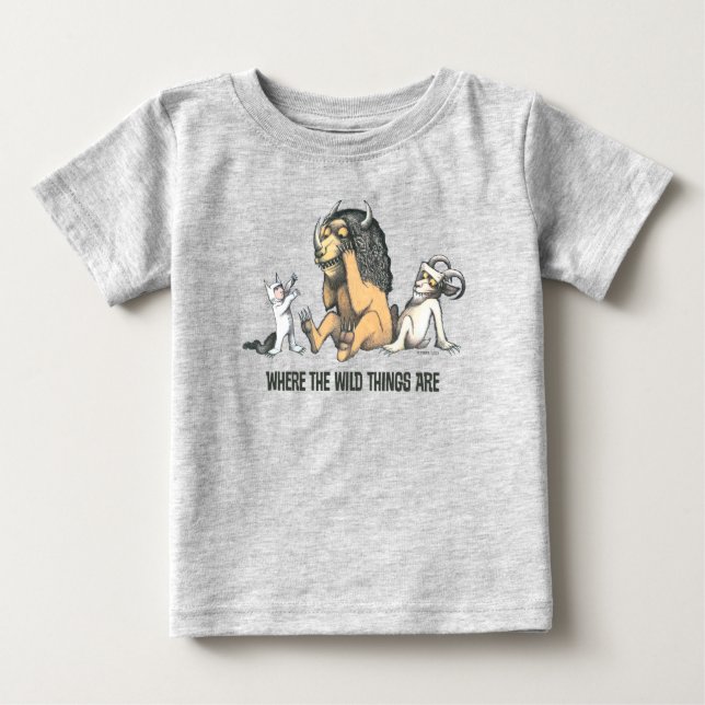 Camiseta De Bebé Max y las cosas salvajes jugando (Anverso)