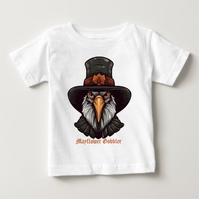 Camiseta De Bebé Mayflower Gobbler (Anverso)