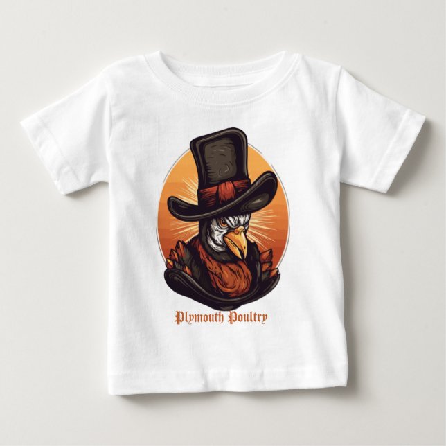 Camiseta De Bebé Mayflower Gobbler (Anverso)
