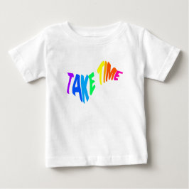 Camiseta De Bebé Mazipoodles lleva tiempo 2 - Ola arcoiris