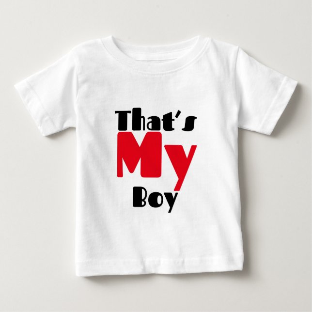 Camiseta De Bebé Mazipoodles que es mi chico 1 (Anverso)