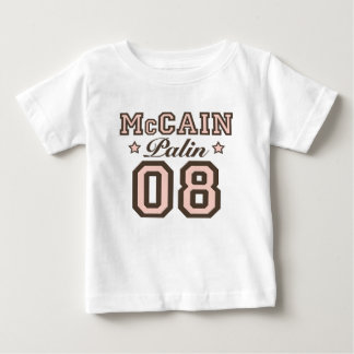 Camiseta De Bebé McCain Palin 08 Toddler Long Sleeve Tee Shirt