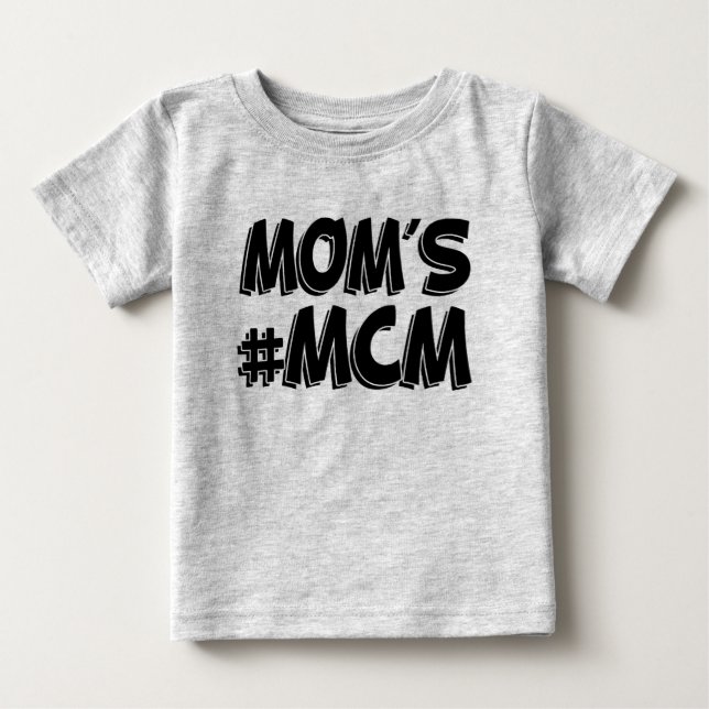 Camiseta De Bebé MCM de mamá niño gracioso (Anverso)