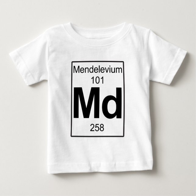 Camiseta De Bebé Md - Mendelevio (Anverso)