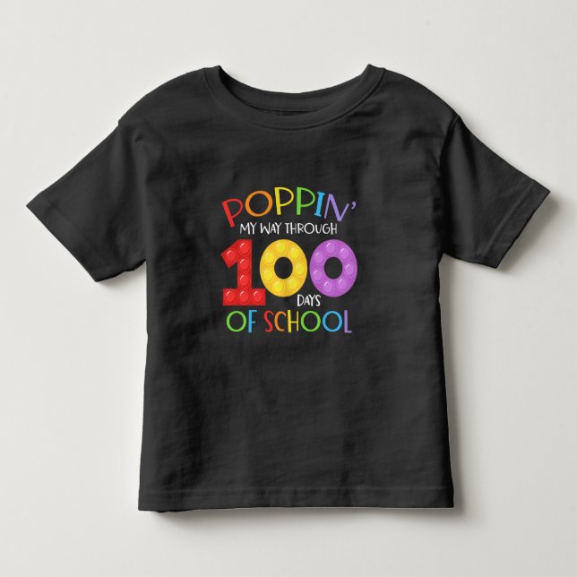 Camiseta De Bebé Me abriré camino a través de 100 días de colegio (Anverso)