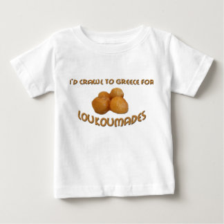 Camiseta De Bebé Me arrastraría a Grecia para Loukoumades