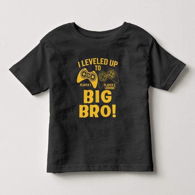 Camiseta De Bebé Me Ascendí a Hermano Mayor (Anverso)