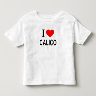 Camiseta De Bebé Me ❤️ CALICO Me encanta CALICO Amo CALICO