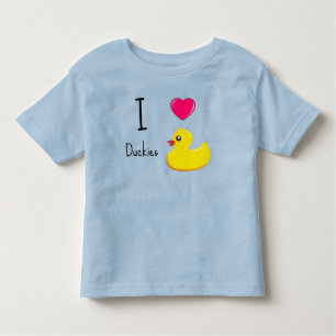 Camiseta De Bebé Me dan patos al corazón